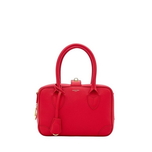 Golden Goose Red Leather Handbag With Detachable Strap - NWT - Picture 1 of 5